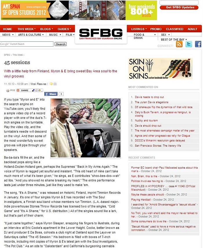 myron & e_45 sessions